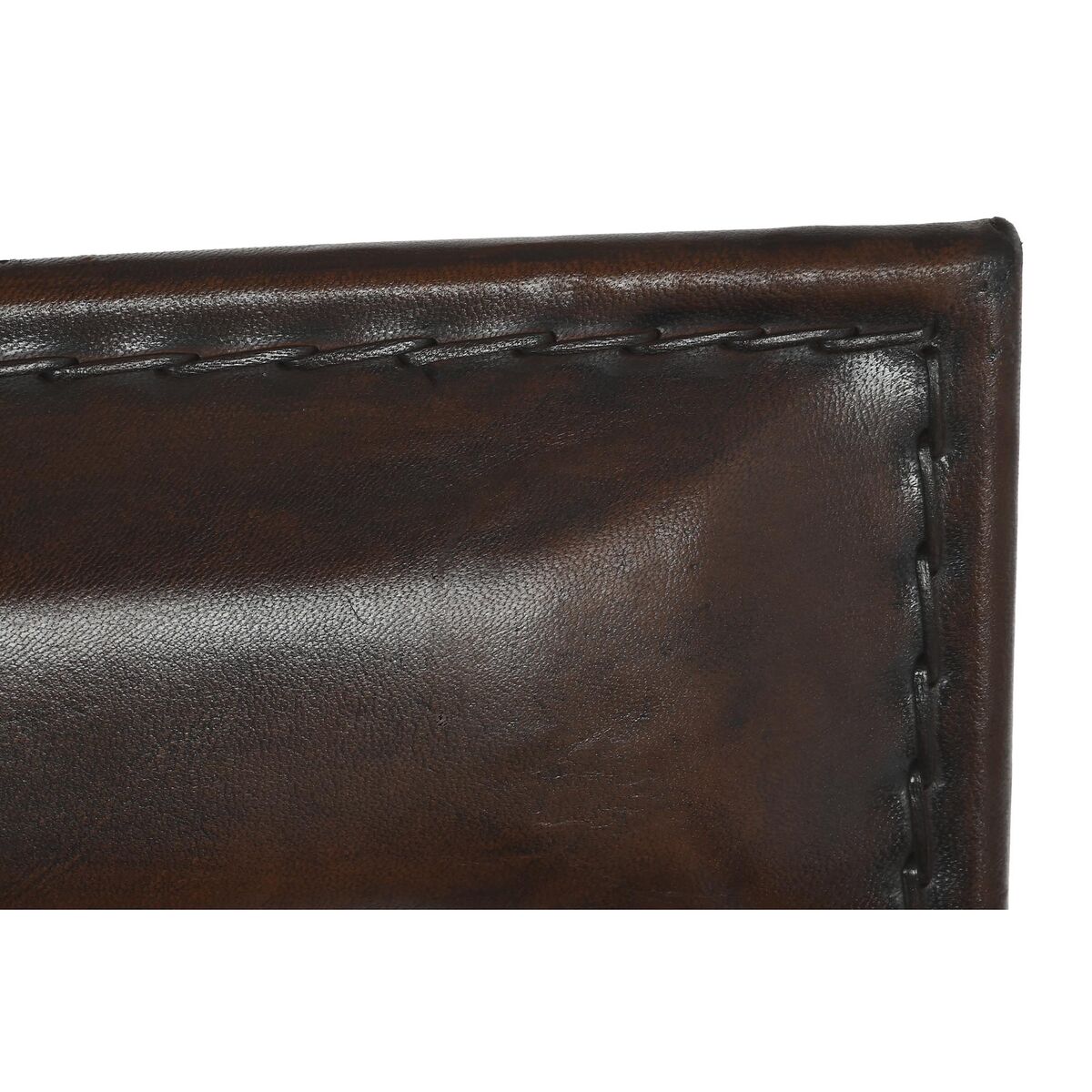Vintage-Inspired Metal Leather Chair