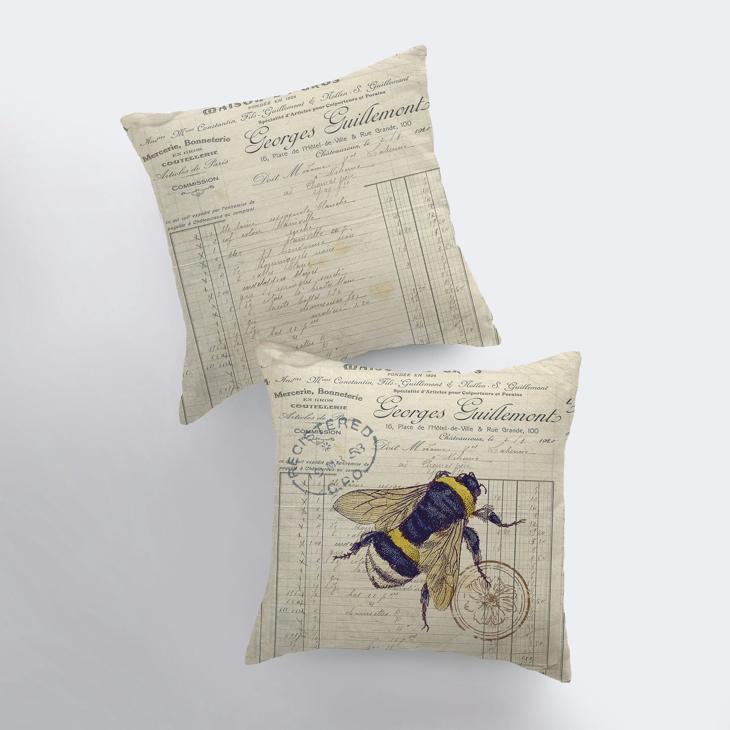 The Vintage Apiary Pillow Cover