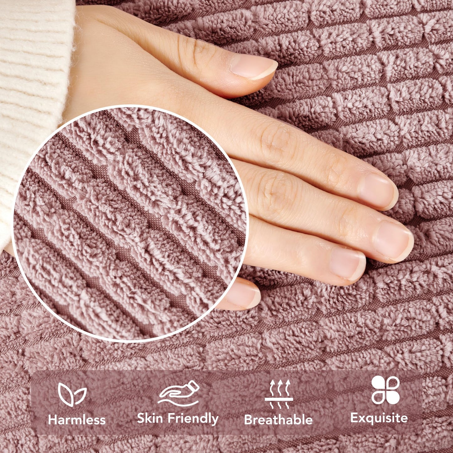 Soft Corduroy Throw Pillow Covers for Modern & Classic Homes | 4PCS