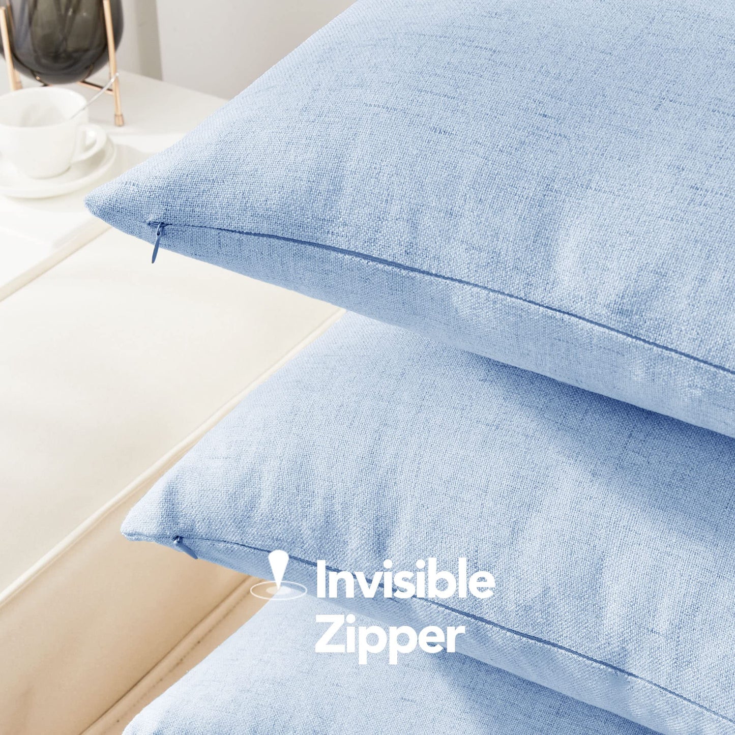 Eco-Conscious Linen Throw Pillow Covers for Modern Decor | 4 PCS
