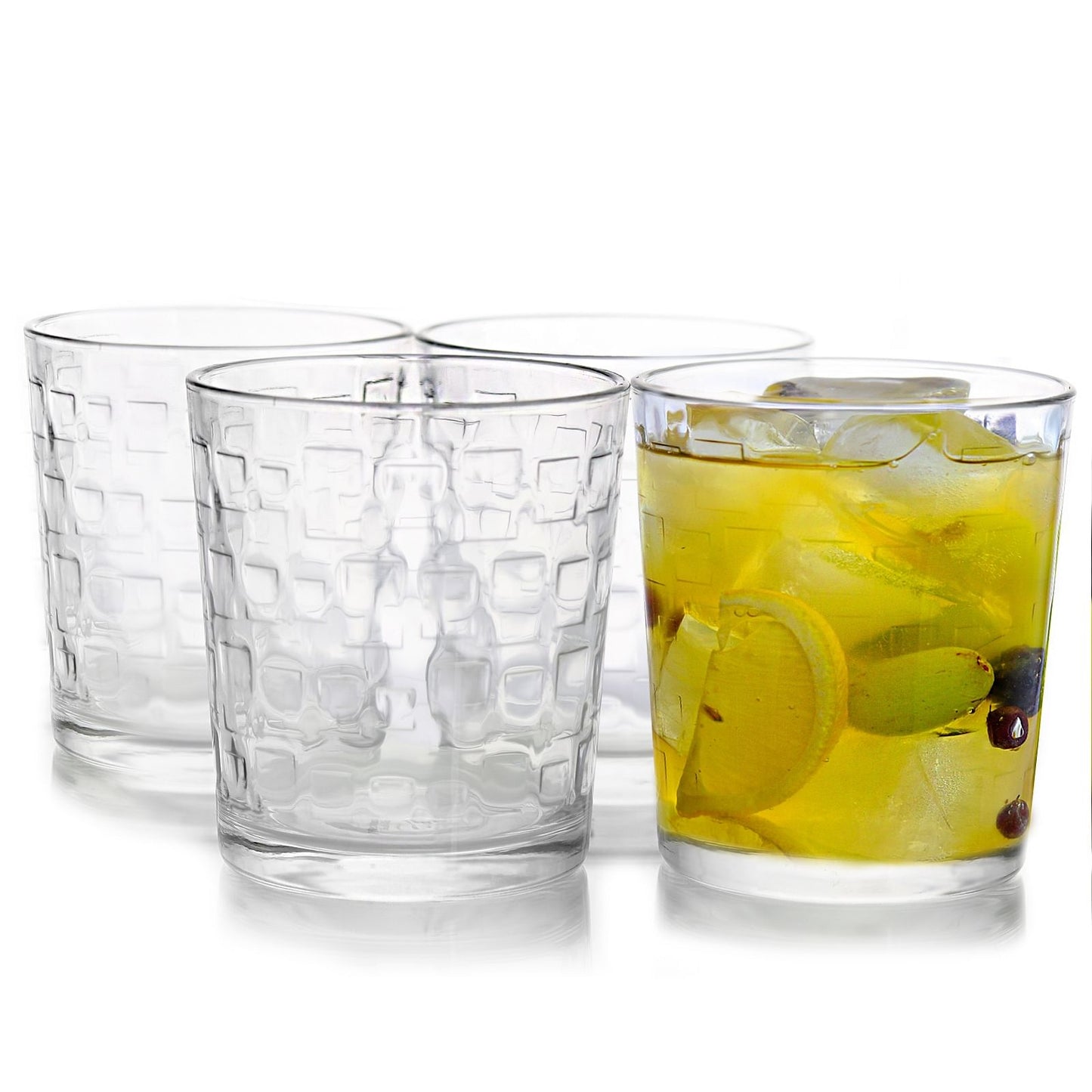 13 oz. Old Fashioned Glasses with Unique Square Design