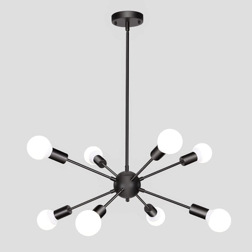 Vintage-Inspired 8-Bulb Sputnik Pendant Light