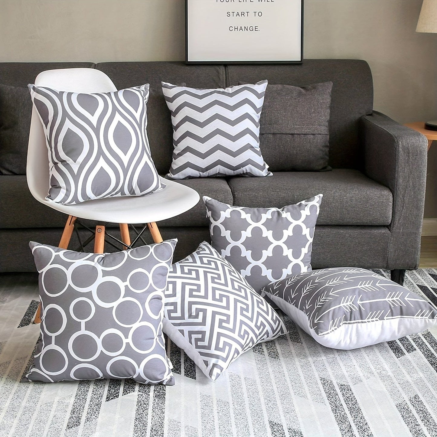 Linen Throw Pillow Covers