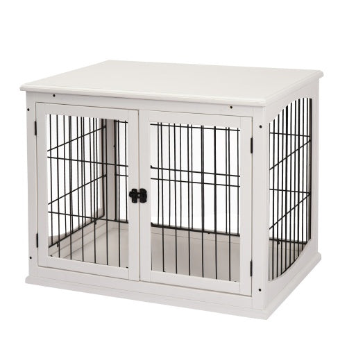 Space-Saving Dog Crate Coffee Table for Small to Medium Dogs