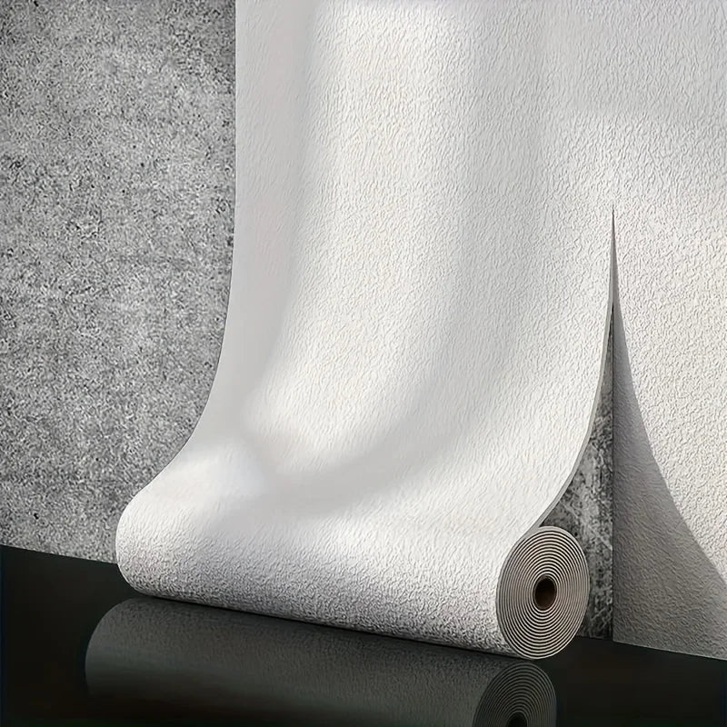 Self-Adhesive 3D Foam Wallpaper – Linen Texture, Thickened PVC Wall Covering
