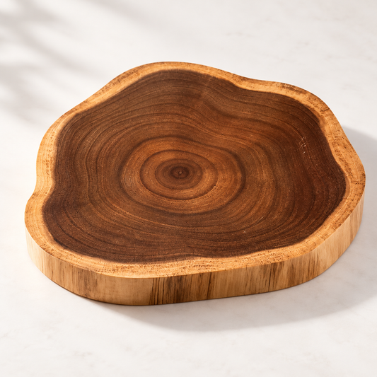 Natural Edge Acacia Wood Cutting & Serving Board