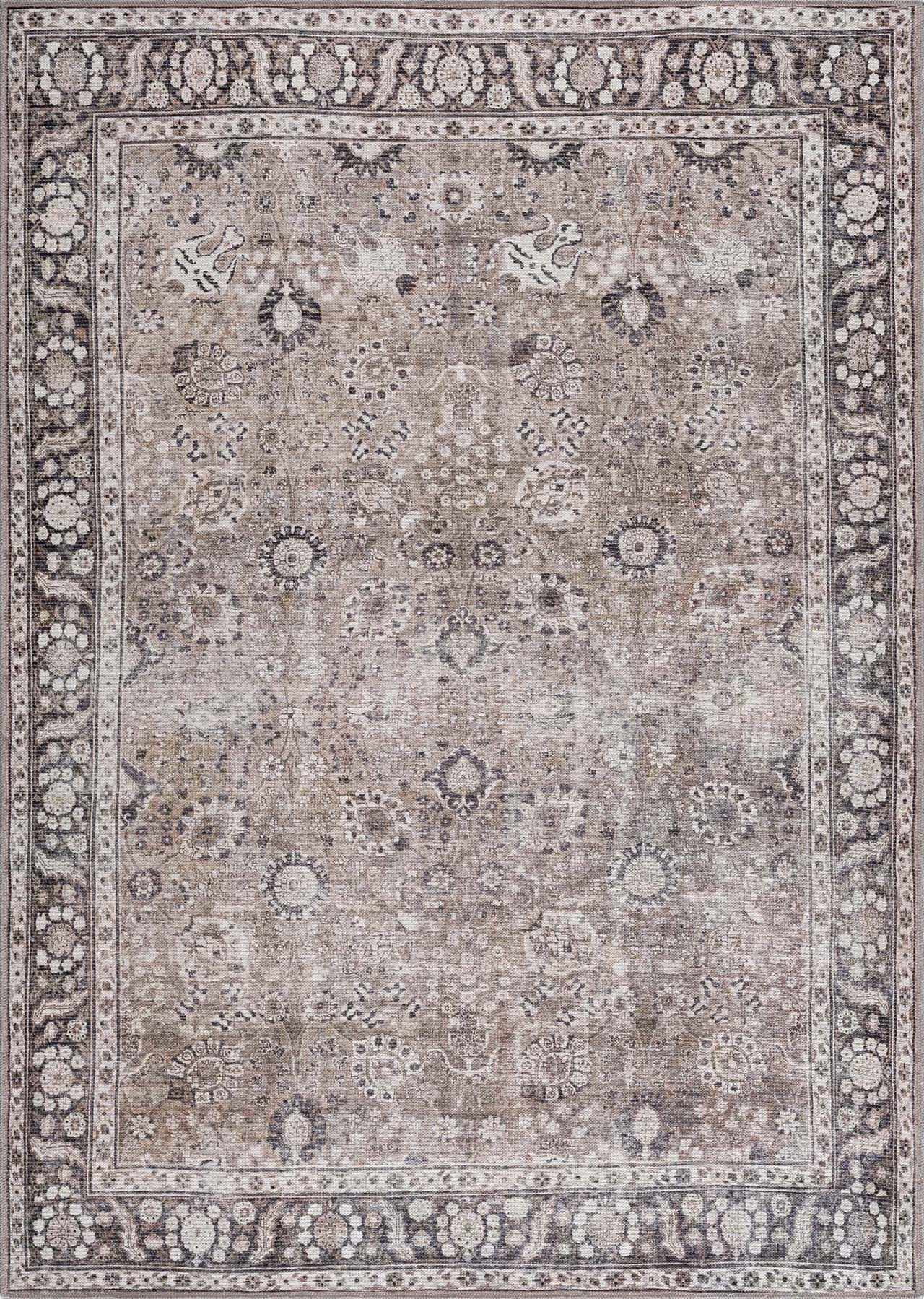 The Ganyangan Collection: Low-Pile Rug with Vintage Style