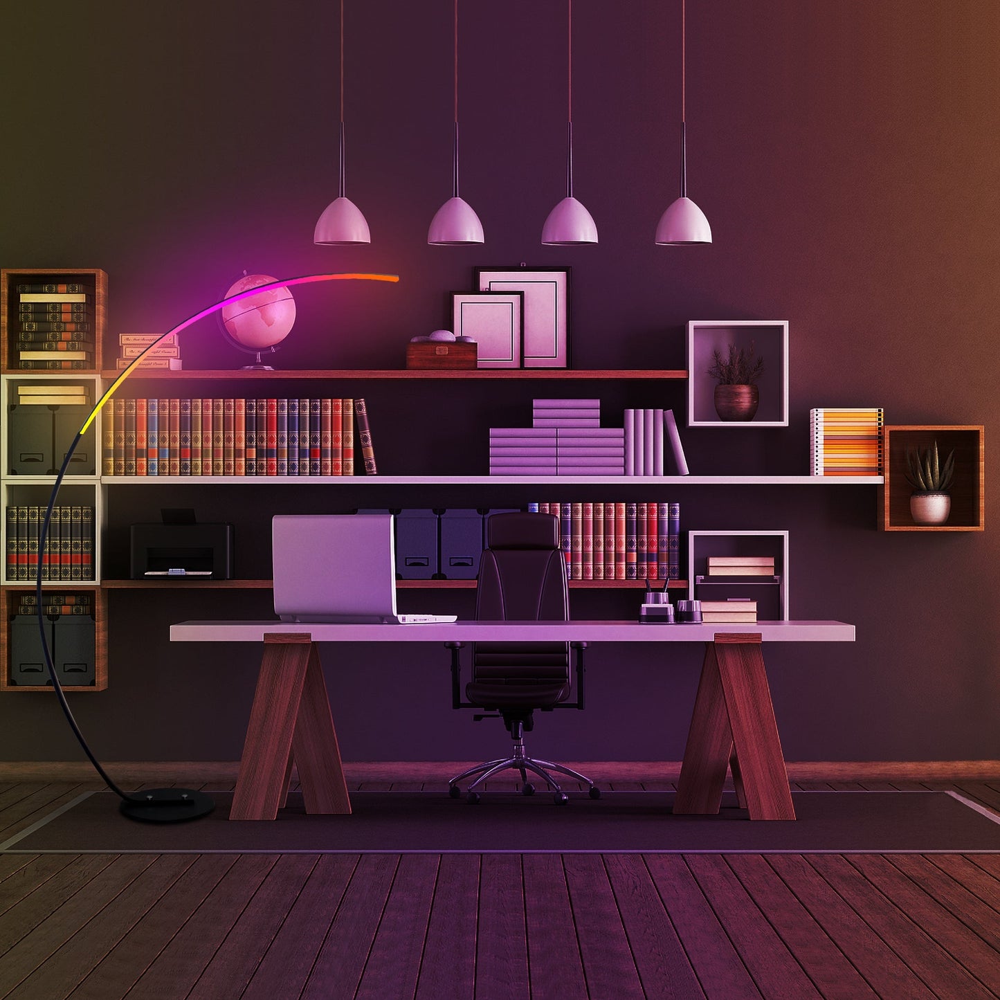 Slimline RGB Standing Lamp – Mood Lighting Masterpiece