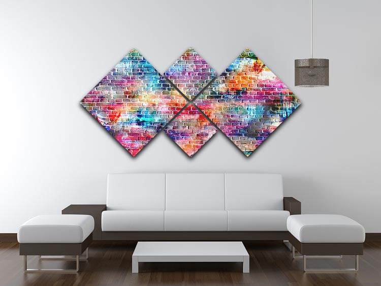 Modern 4-Square Canvas | 4-Panel Statement Wall Art