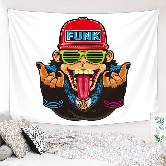 Vibrant Primate Tapestry