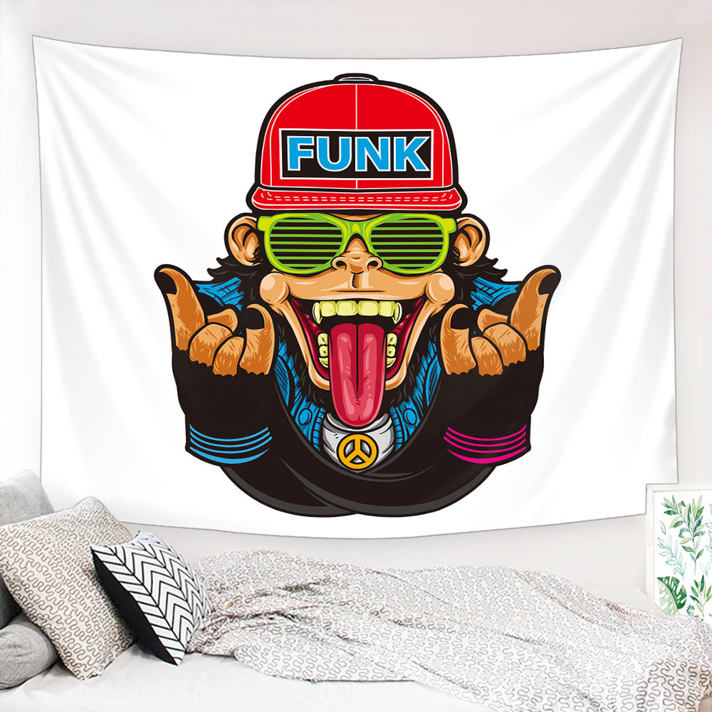 Vibrant Primate Tapestry