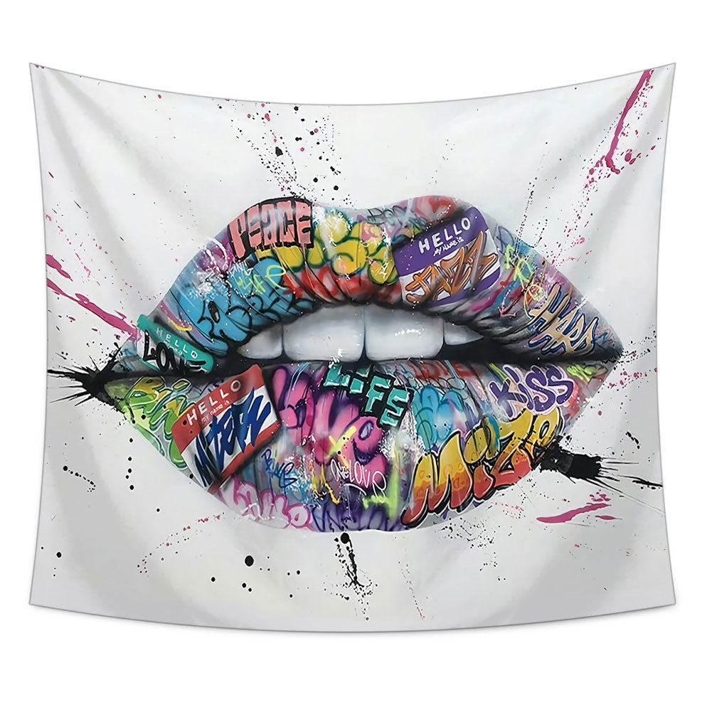 Bohemian Lips Wall Hanging