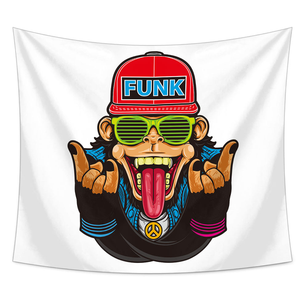 Vibrant Primate Tapestry