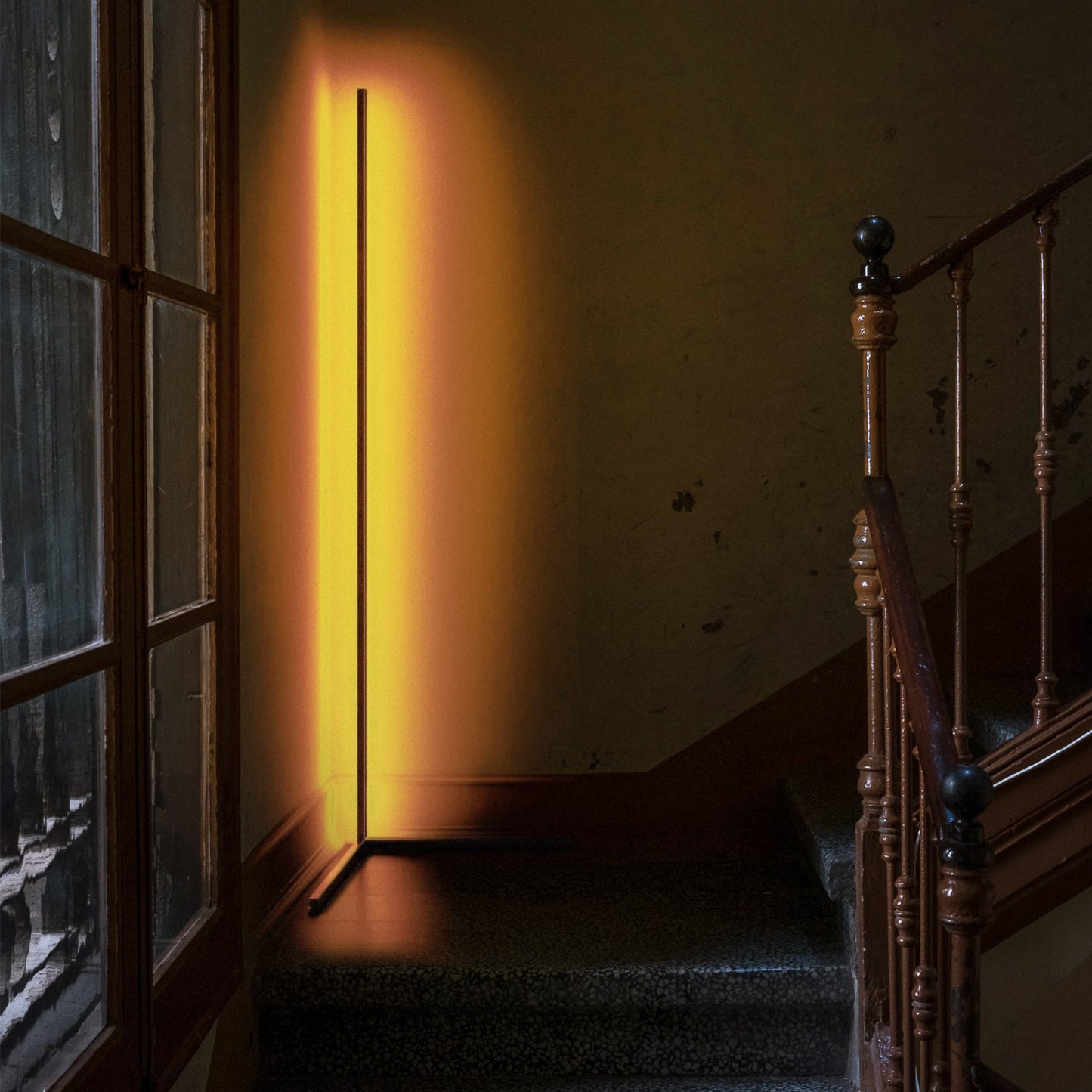 RGB Color-Changing Corner Lamp | Dimmable LED Floor Light