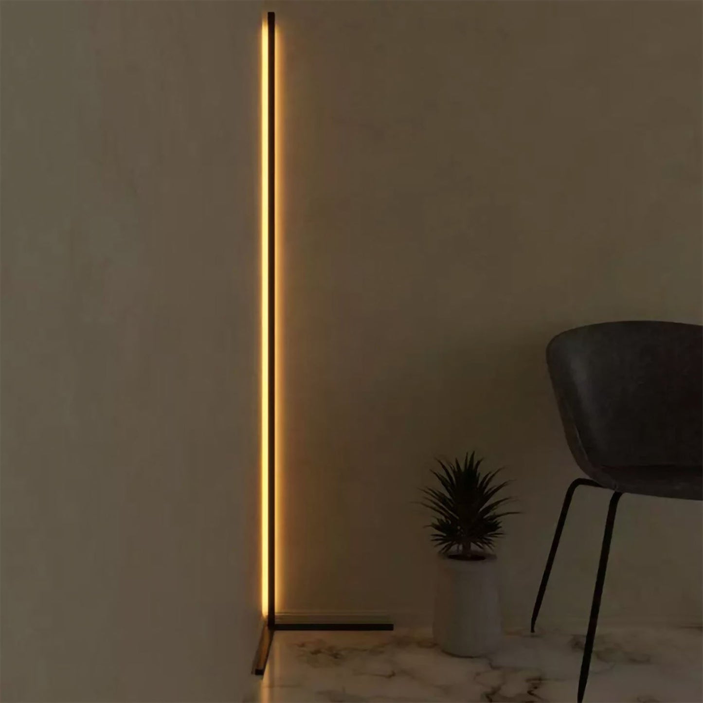 RGB Color-Changing Corner Lamp | Dimmable LED Floor Light