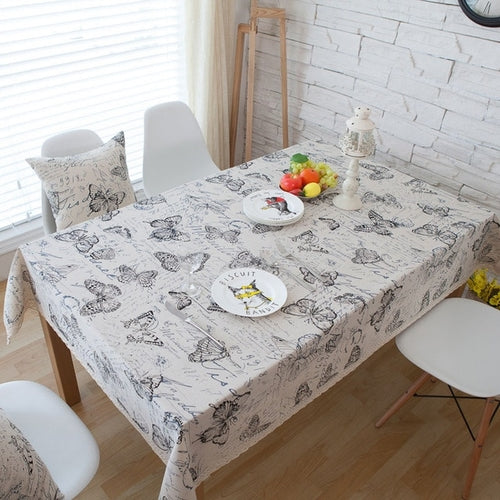 Butterfly Print Decorative Table Cloth