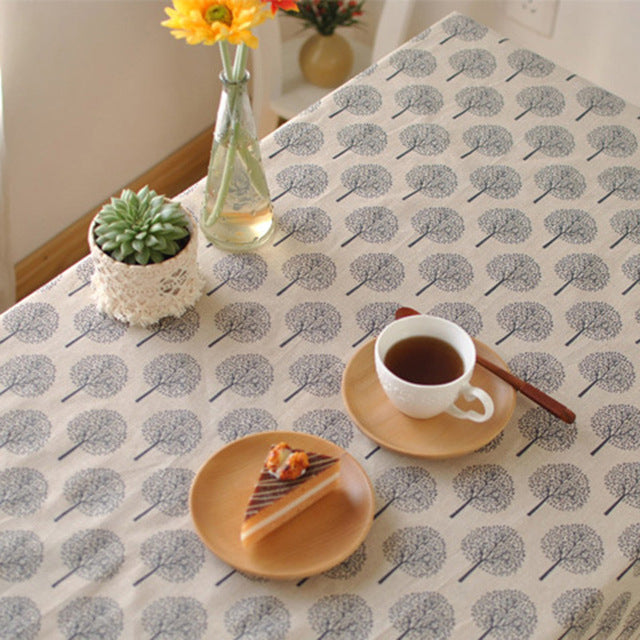 Decorative Table Cloth Cotton Linen