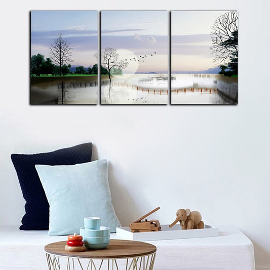 Abstract 3 Pcs Canvas Oil Painting