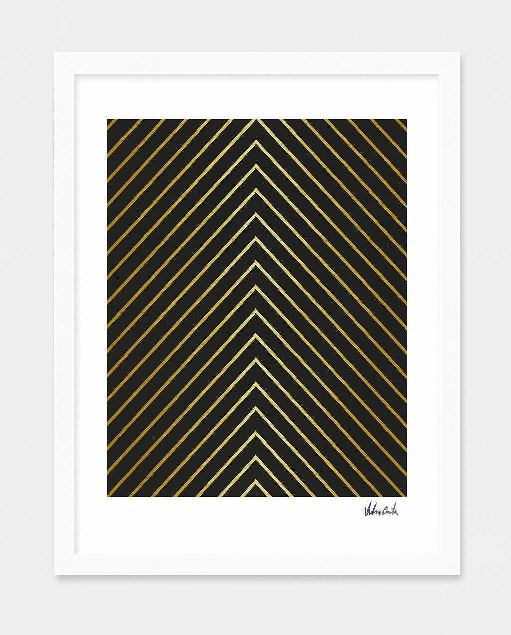 Modern Gold Gallery Frame | for Art Prints & Photos