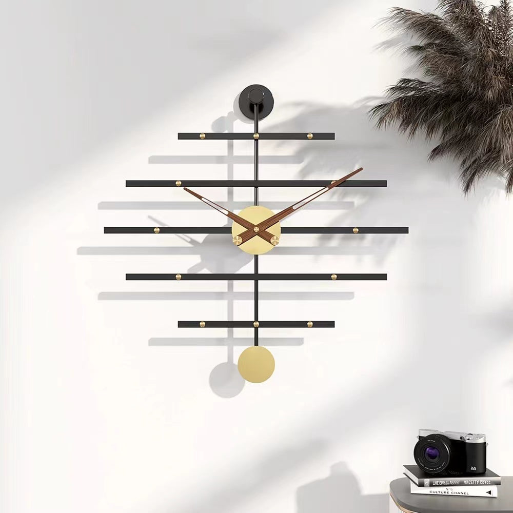 Art Deco | Modern Metal Bar Clock