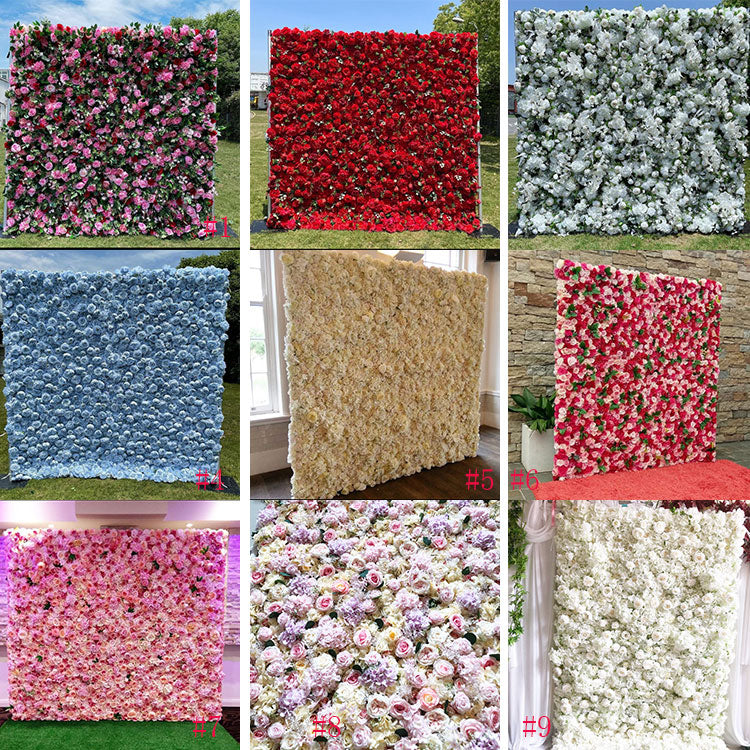 Handmade Silk Flower Wall Backdrop for Weddings & Events