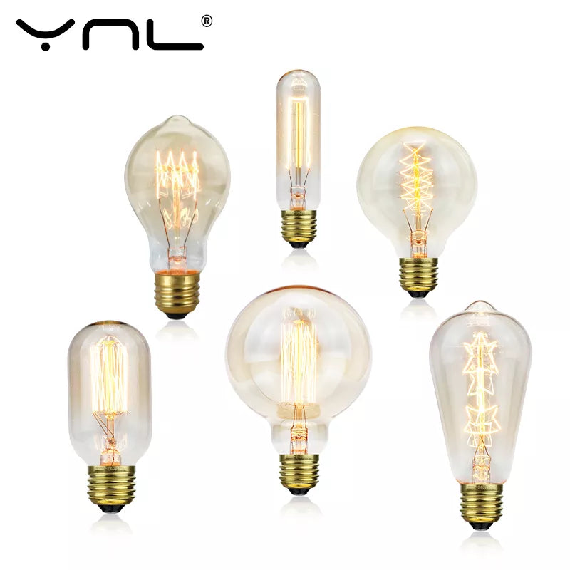 Classic E27 LED Globe Bulb - Vintage Style Warm White Bulb - 10,000-Hour Life Edison Bulb