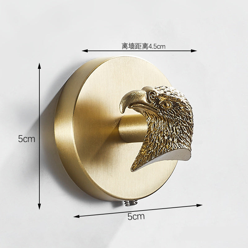 Brushed Gold Animal Wall Hooks