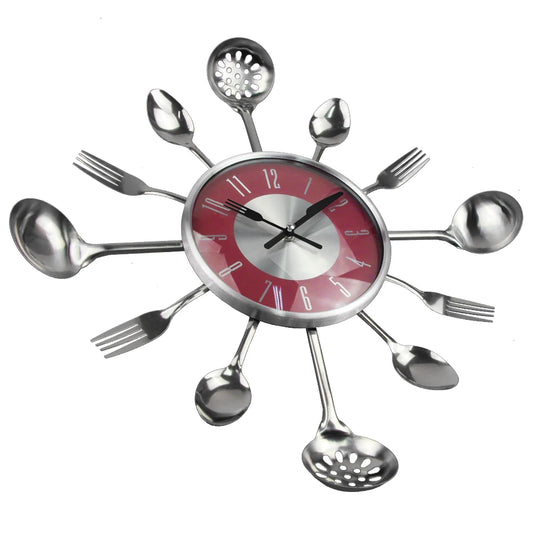 Cutlery Kitchen Wall Clock