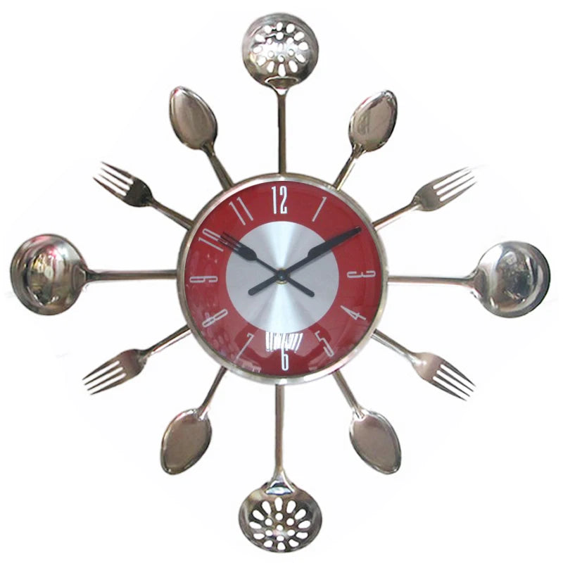 Cutlery Kitchen Wall Clock