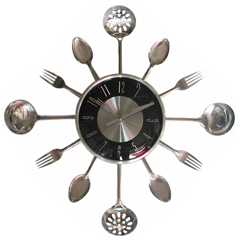 Cutlery Kitchen Wall Clock