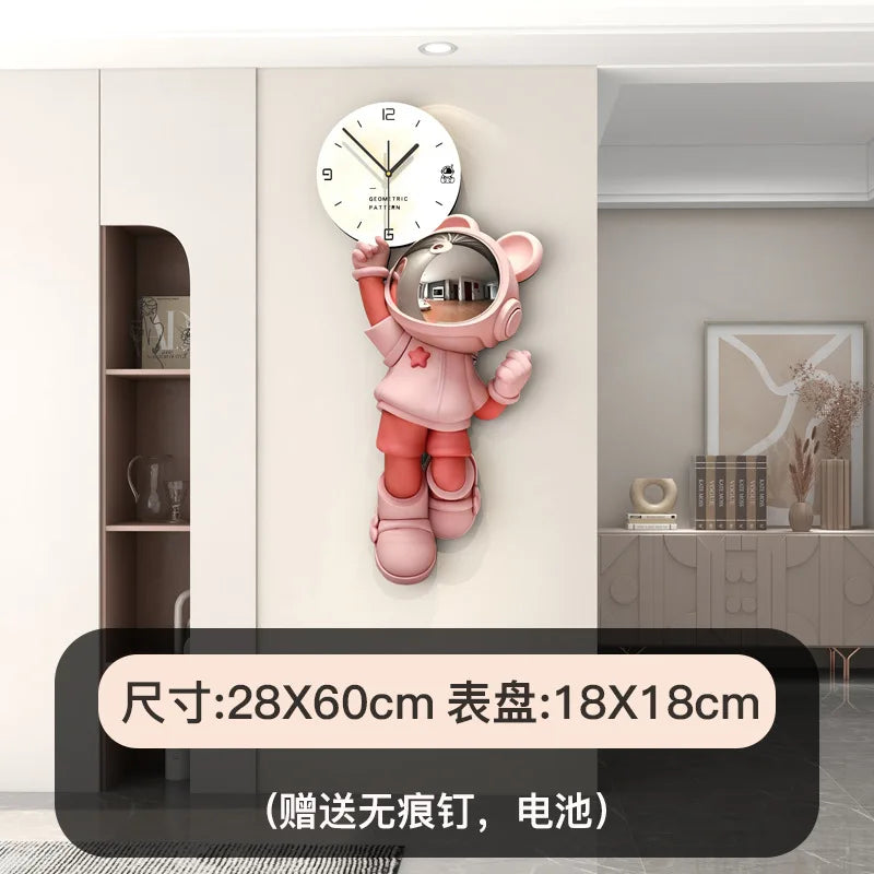 Cute Puppy Wall Clock – Nordic Decor for Modern Homes