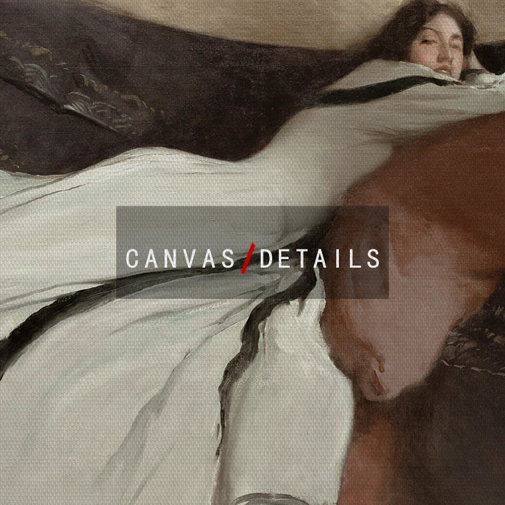 Vintage Elegant Lady Canvas Art Print