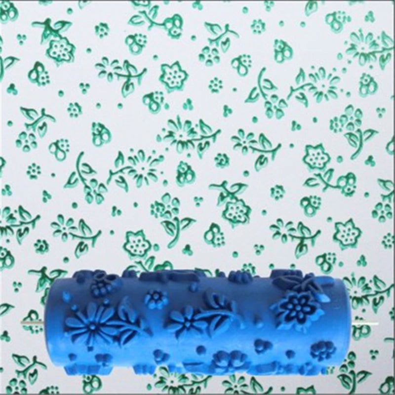5" Reusable Rubber Paint Roller for Wall Decoration | 18 Patterns