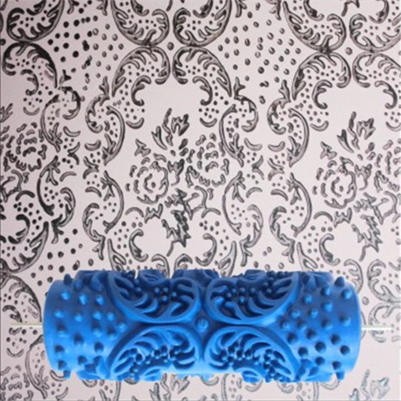 5" Reusable Rubber Paint Roller for Wall Decoration | 18 Patterns
