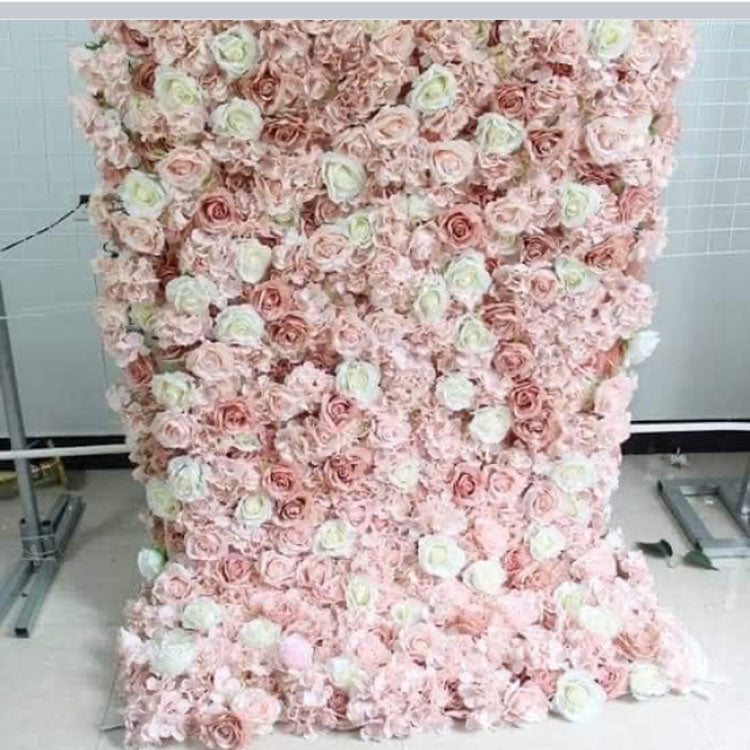Handmade Silk Flower Wall Backdrop for Weddings & Events