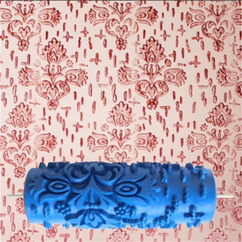 5" Reusable Rubber Paint Roller for Wall Decoration | 18 Patterns