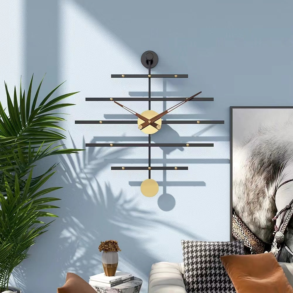 Art Deco | Modern Metal Bar Clock