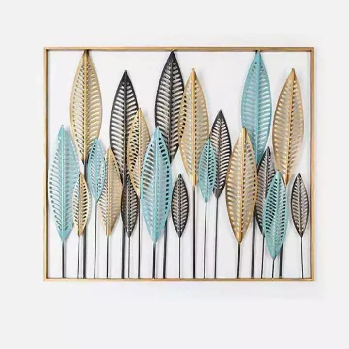 Elegant Metal Leaf Wall Art