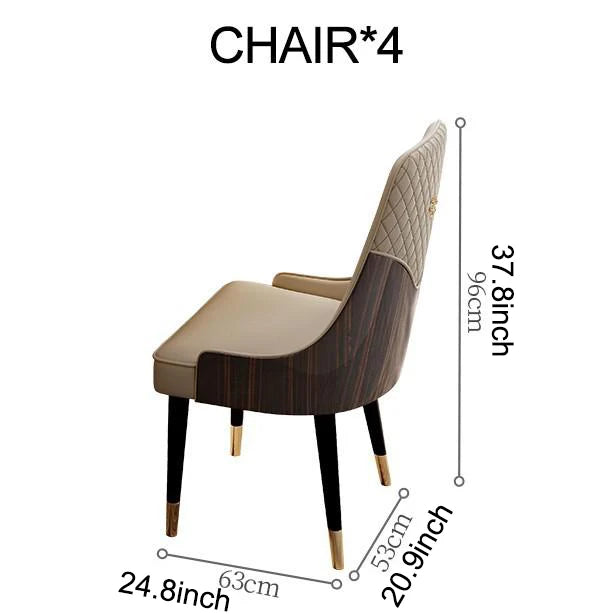 Luxury Round Marble Dining Table And Chairs for Home