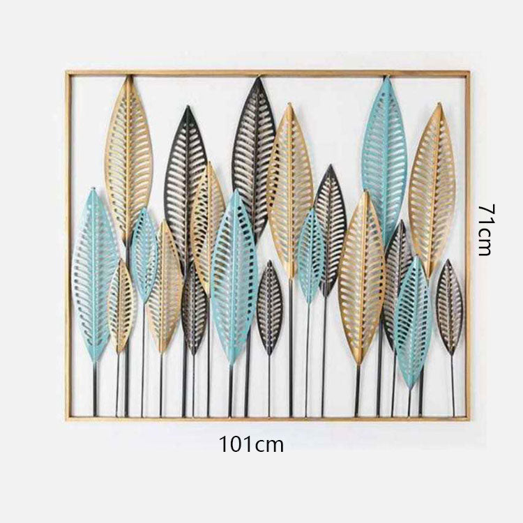 Elegant Metal Leaf Wall Art