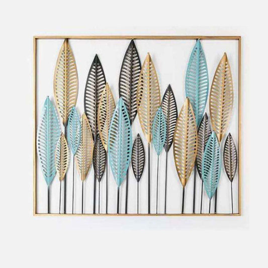 Elegant Metal Leaf Wall Art