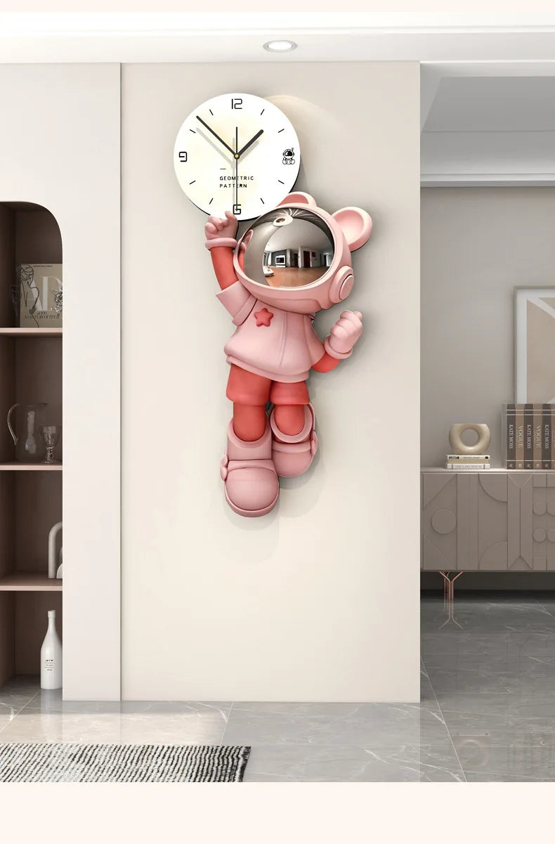 Cute Puppy Wall Clock – Nordic Decor for Modern Homes