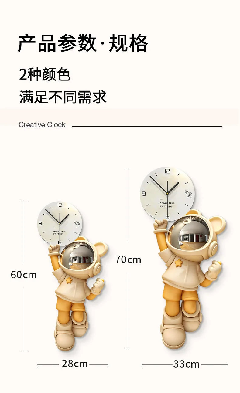 Cute Puppy Wall Clock – Nordic Decor for Modern Homes