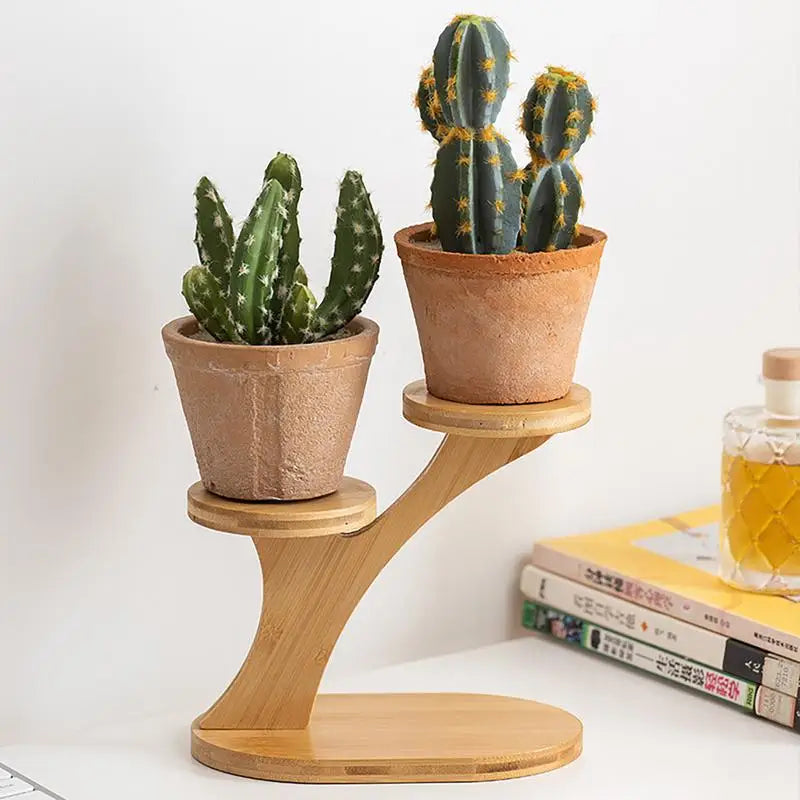 Multi-Layer Wooden Plant Stand – Indoor/Outdoor Corner Display Shelf & Tabletop Planter Rack