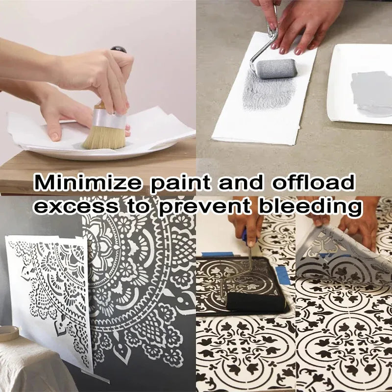 Reusable Stencil for Unique Wall Decor for Painting