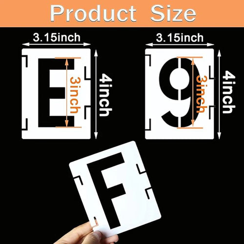 Reusable Alphabet Stencil Set – 42-Piece Interlocking Kit for DIY Projects
