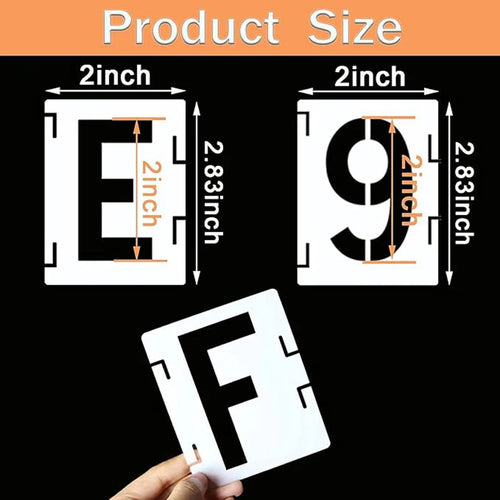 Reusable Alphabet Stencil Set – 42-Piece Interlocking Kit for DIY Projects