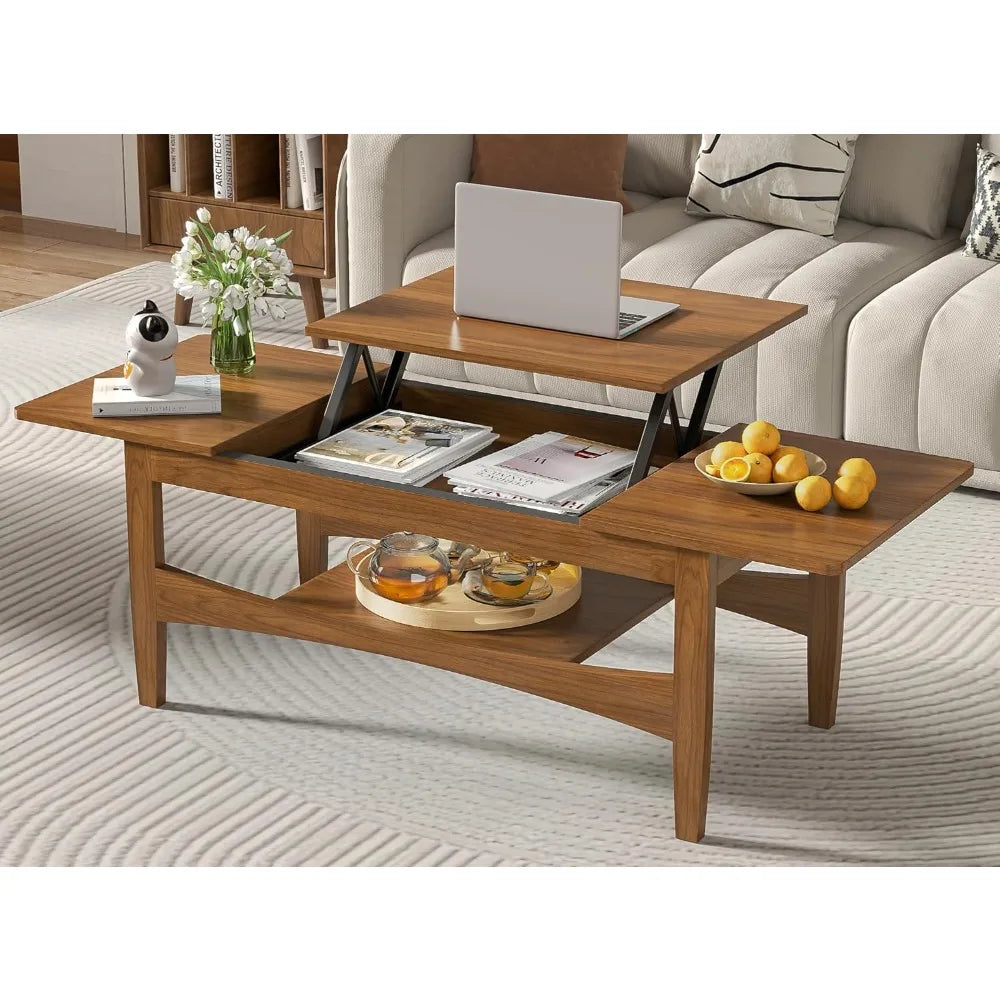 Coffee Table With Lifting Top, Rectangle Wood Lift Top Coffee