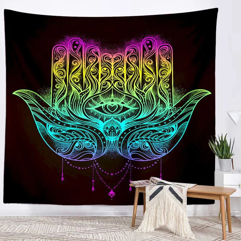 Seven Chakra Mandala Tapestry