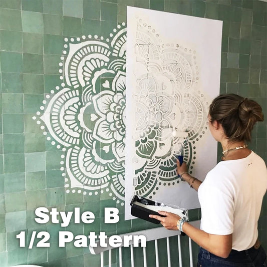 40cm - Stencil Wall for Painting Decor Plaster Decorative Template Furniture